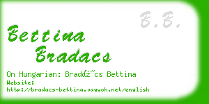 bettina bradacs business card